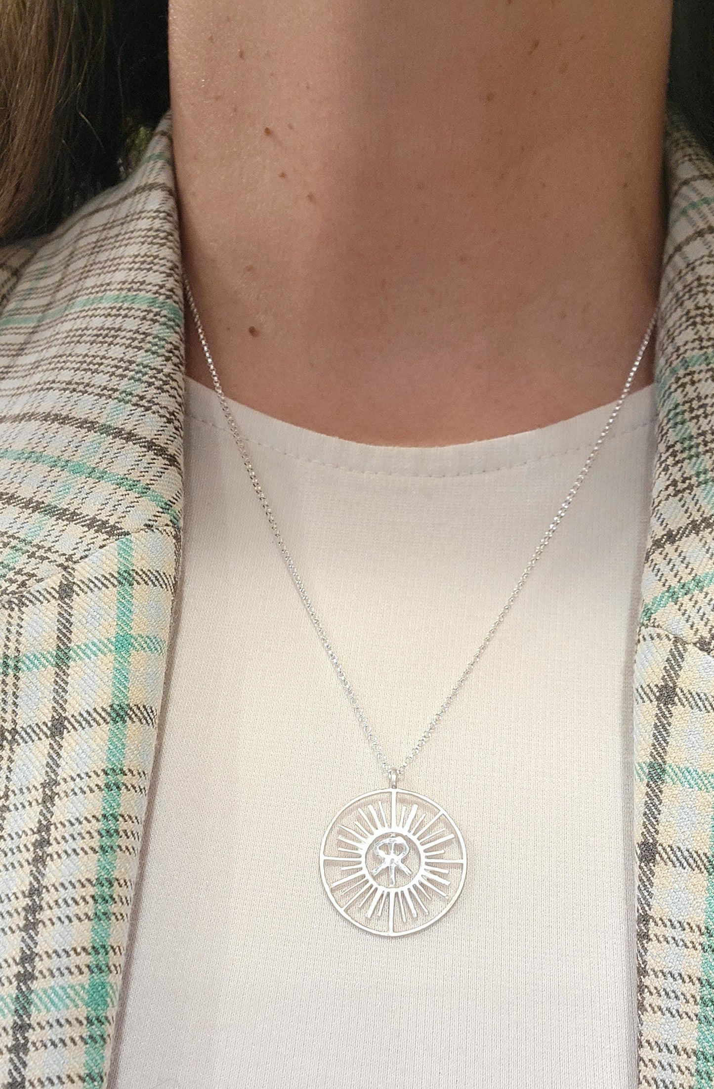 Sunriver logo pendant