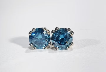 Blue Diamond studs