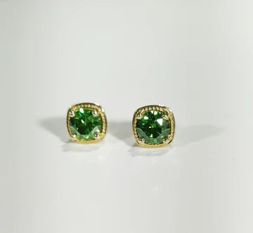 Green Diamond studs